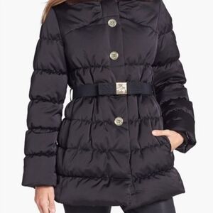 Kate Spade womens down filled black puffer coat size large